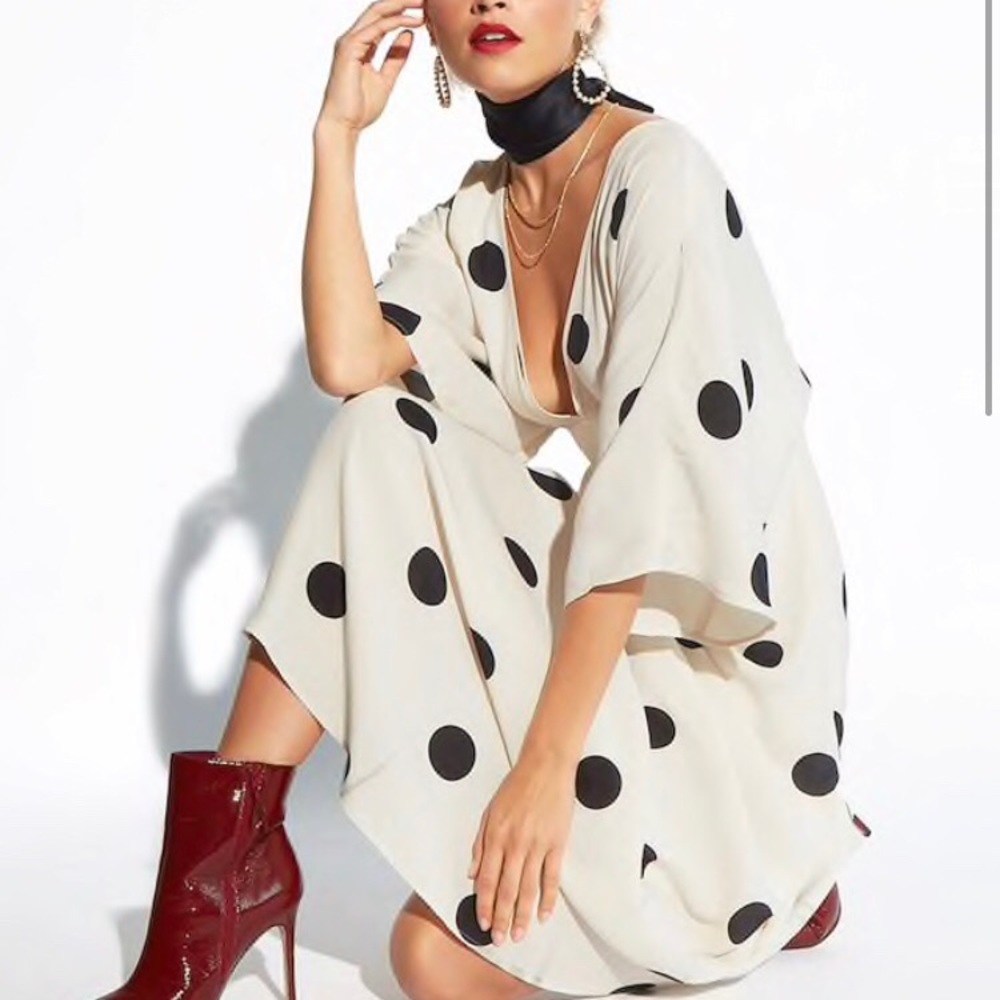 Polka Dot Maxi Dress